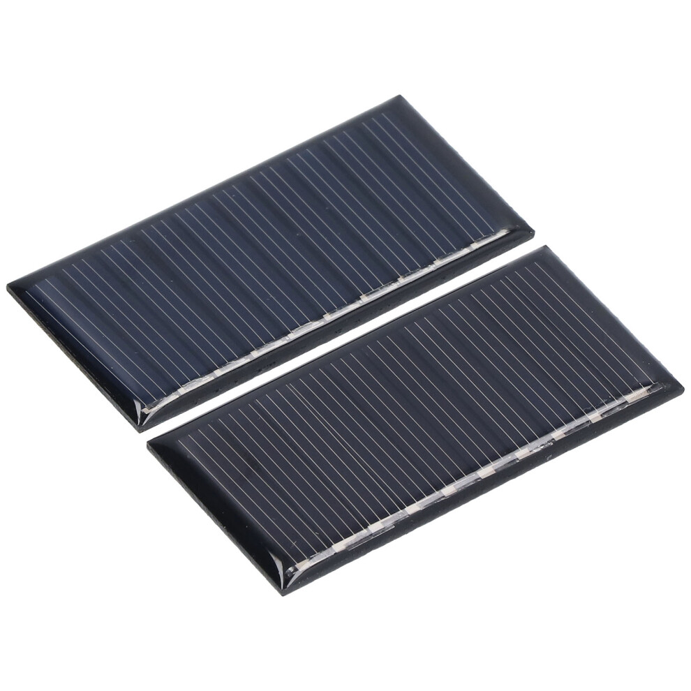 Mini Solar Cell 2Pcs 0.25W 5V Weatherproof Durable Polycrystalline Panel 7891376018958