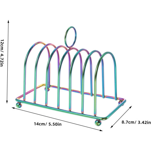 Stainless Steel Toast Rack for Kitchen Countertop, SpaceSaving Bread Cooling Stand 1