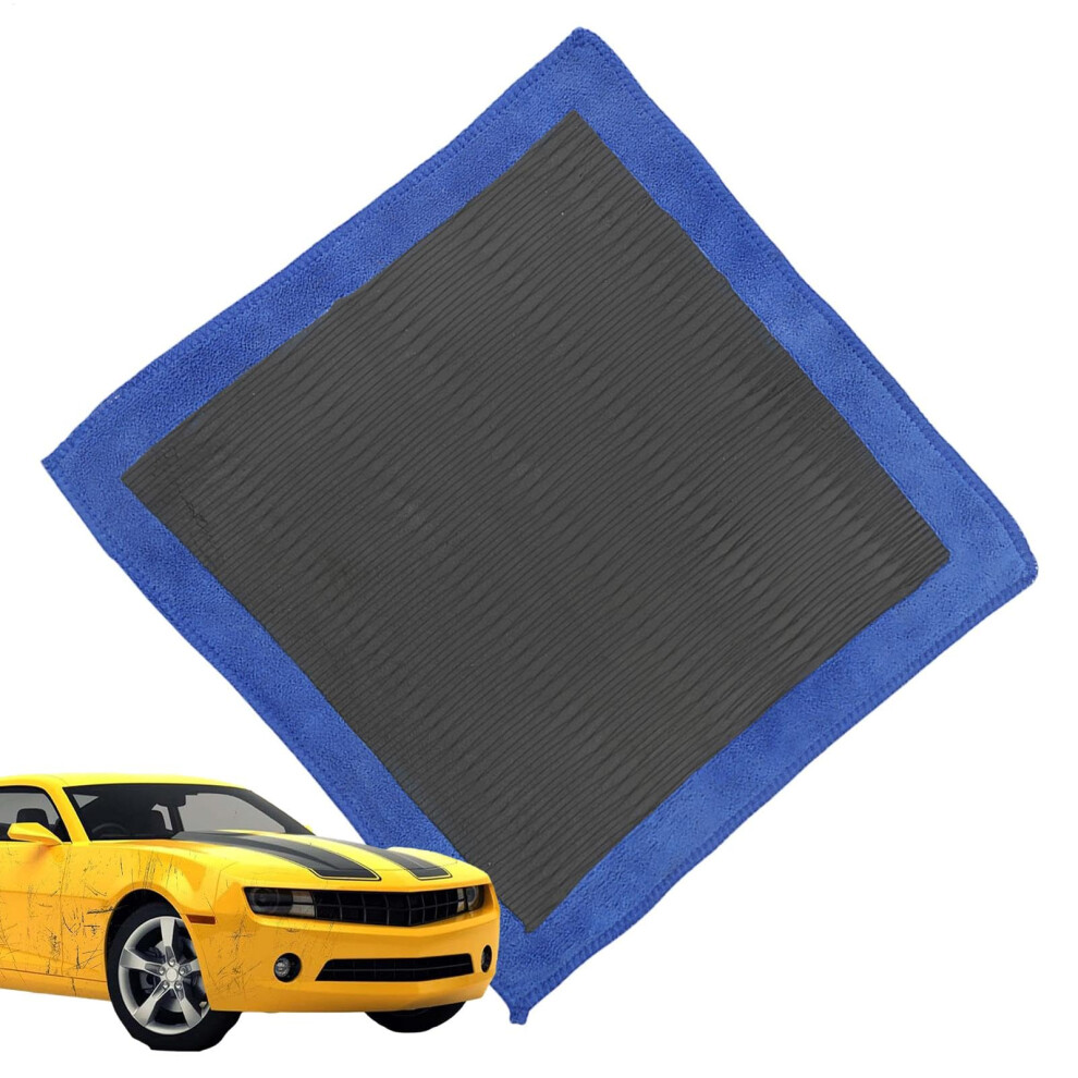 Car Detailing Clay Towel For Deep Dirt Removal And Paint Gloss, Reusable Scratch Cloth Blue 9382693354679