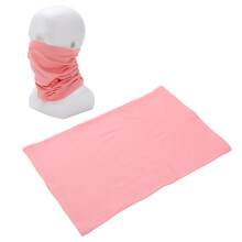 Skinfriendly Ice Silk UV Protection Face Cover for Outdoor Cycling Pink