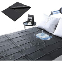 Black Waterproof Pvc Plastic Bed Sheet Set, Sex Furniture, Reusable, Couple Gift  F19