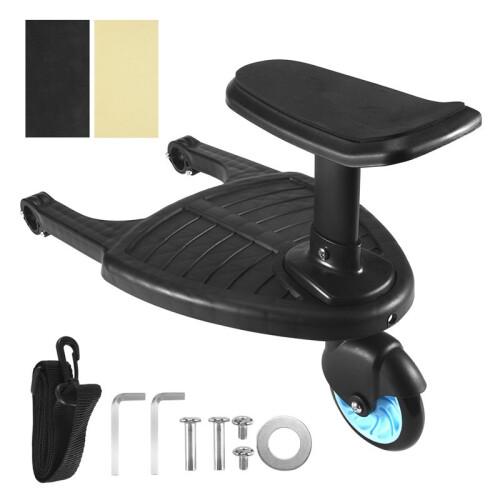 Baby Stroller Wheeled Board Kids Wheel Board Stroller Step Stand Ride  Boards Plate Detachable
