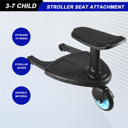 Baby Stroller Wheeled Board Kids Wheel Board Stroller Step Stand Ride  Boards Plate Detachable 1