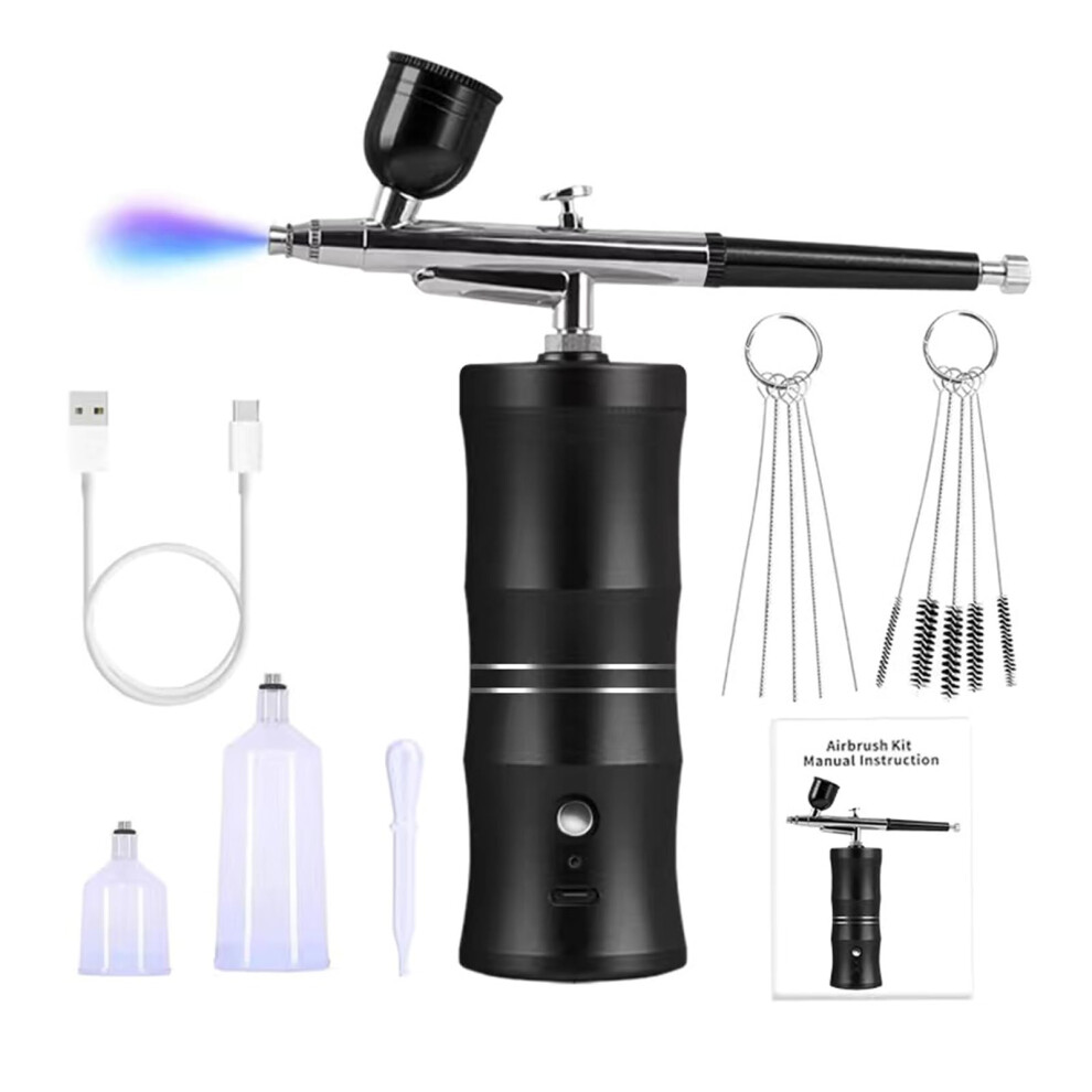 Cordless Rechargeable Airbrush Kit With Compressor, Pressure 0.3Mm Nozzle For Painting 9347817591804