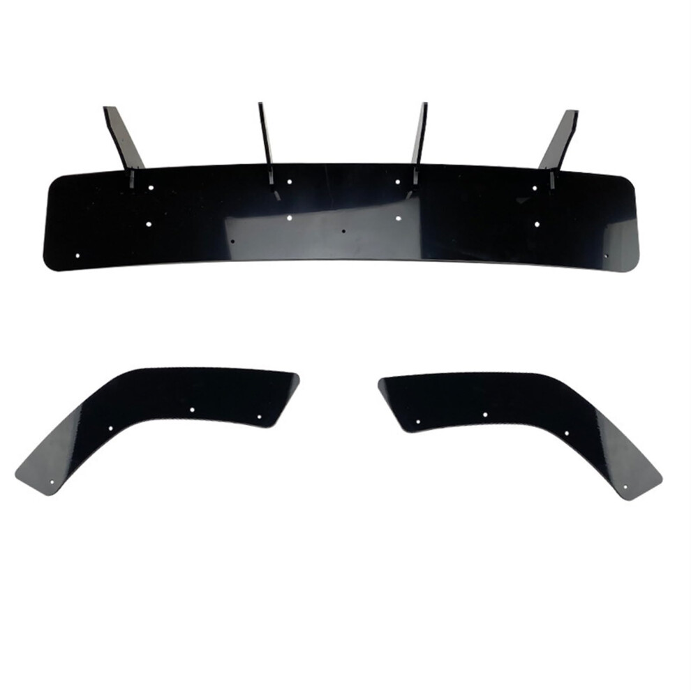 Sport Styling Car Rear Spoiler And Rear Bumper Diffuser For Hyundai I30n Hatchback 2020 Black 9382693355973