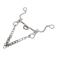 Stainless Steel Western Engraved Bit with 120MM Mouthpiece - Durable Horse Riding Equipment for Equestrian Professionals