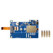 MPS2280P PCIE M.2 NVME SSD HAT+FPC Cable for Raspberry Pi 5 Support 2280 2230 2242 Gen 3 Expansion Board