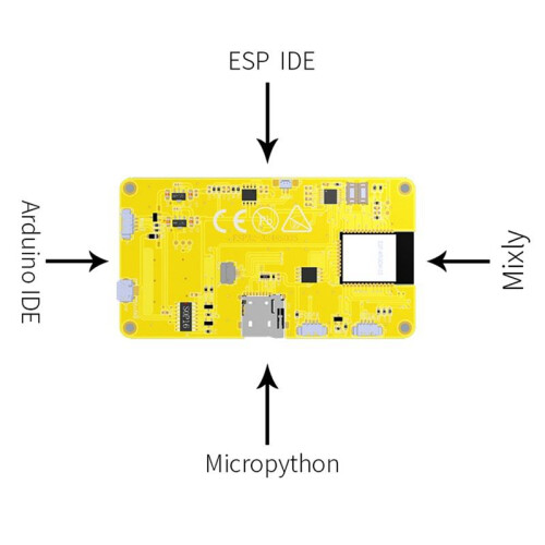 Display Inteligente de 3,5 Polegadas para  LVGL ESP32 Wifi e Placa de Desenvolvimento  Módulo LCD TFT - A 2