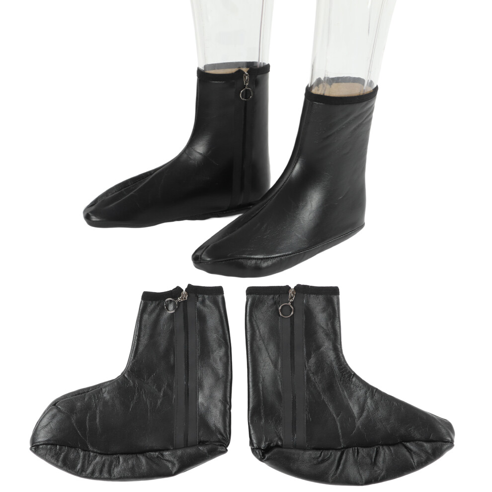 PU Leather Islamic Socks Waterproof & Warm Perfect for Worship Activities
