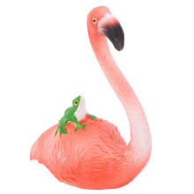 Resin Flamingo Statue – Tropische Pink-Dekoration 6,5x2,5x4,5cm