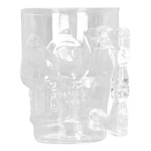 500ml Hochborosilikat-Glas Schädel Bierbecher, 13cm Bar-Schale