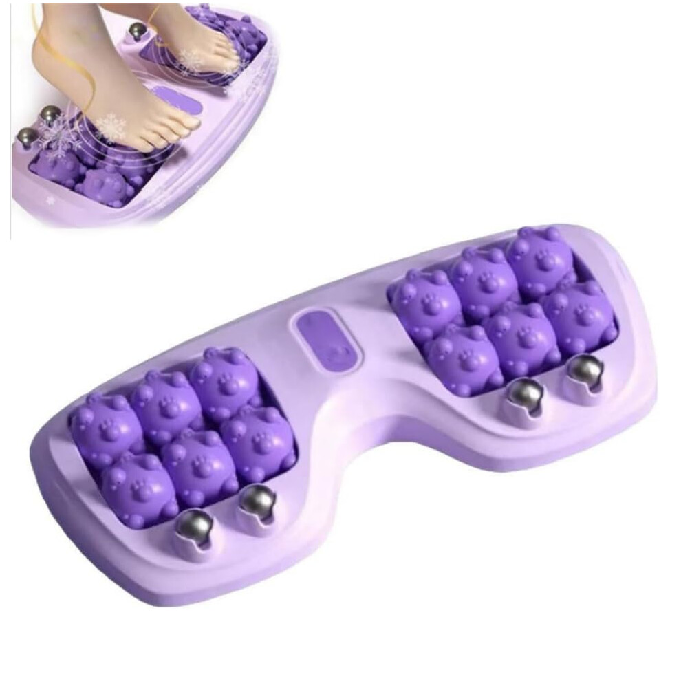 Foot Massage Roller with Magnetic Bead Therapy, Dual Acupressure Reflexology Tool for Relaxation