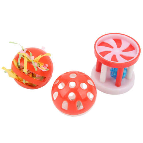 Interactive Parrot Foot Toys: Chew Pull & Jingle Bells for Birds 2