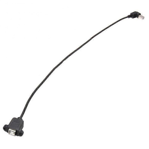 USB 2.0 B Male to USB B Female Socket Printer Panel Mount Extension Cable 50cm 2