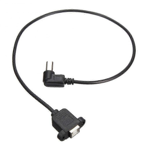 USB 2.0 B Male to USB B Female Socket Printer Panel Mount Extension Cable 50cm 1