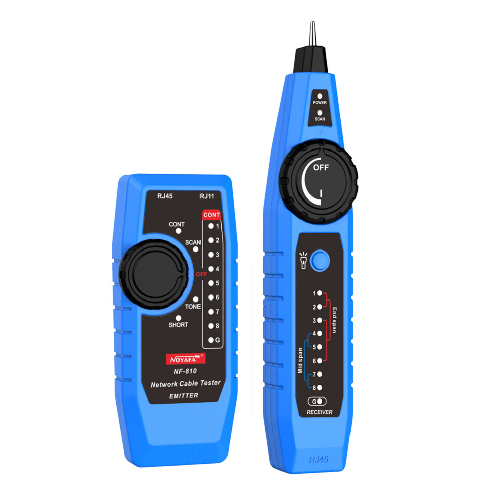 Nf-810 Network Cable Tester Kit For Rj11 Rj45 Lan Cat5 Cat6 Poe Testing 6901376027964