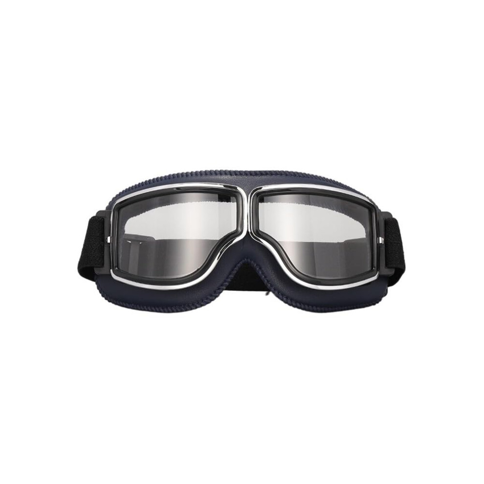 Motorcycle Goggles Fogproof Clear Vision Retro Pilot Protective Eyewear For Atv Motocross Riding 9347817592818