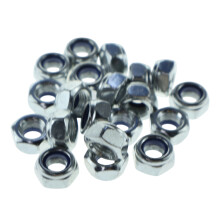 20 stuks M8-moeren, 8 mm borgmoeren, M8 nylon zeskantmoeren met borgdraad, zelfborgende moeren voor bouten en schroeven