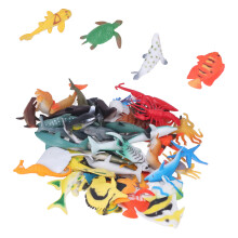 Tropische Fischspielzeuge 48 Stück Set Umweltfreundliche Mini-Meereswesen für Kinder 4-6
