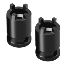 Angle Grinder Wrench Adapter 4 Pin Secure Grip 1/2 Inch Impact Wrench Socket Attachment Pack of 2
