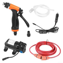 Portable Car Washer 12V Pressure Water Pump with Adjustable Spray for Tire and Window Cleaning
