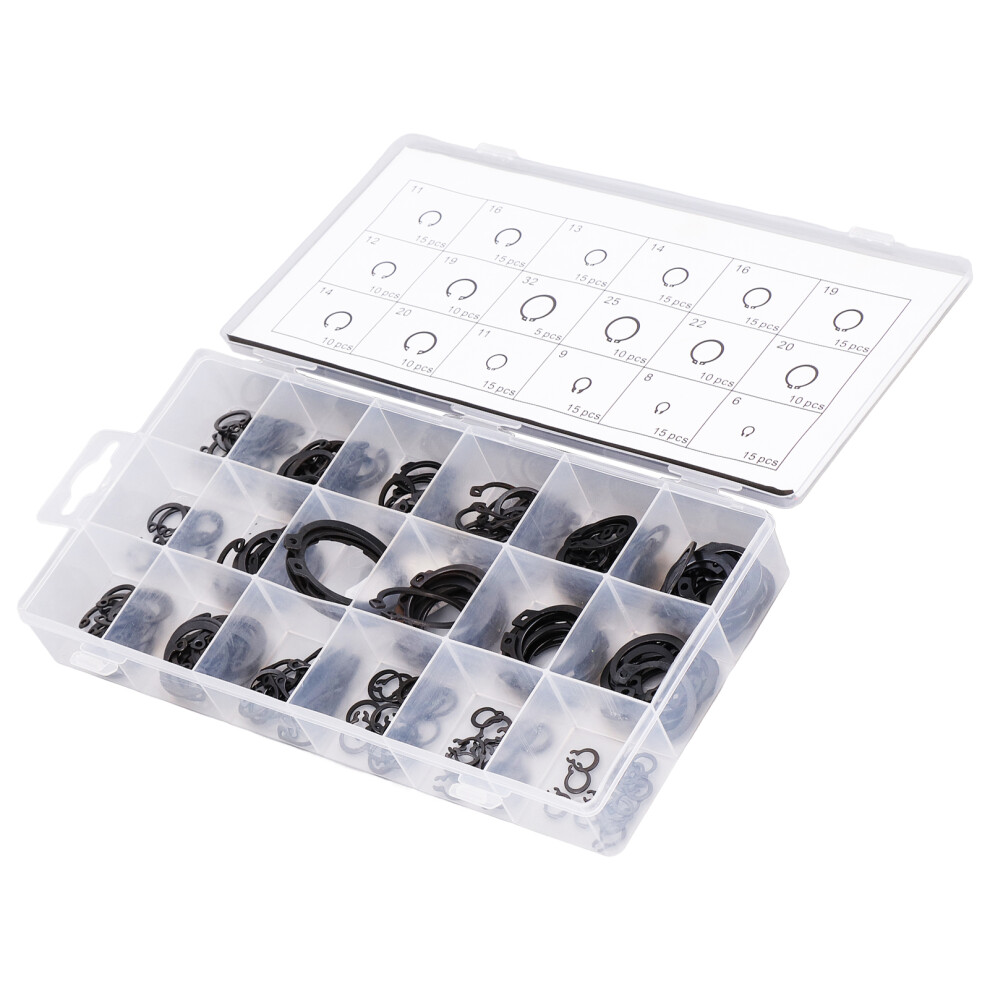 225Pcs C Clip Circlip Snap Ring Retaining Fastener Kit For Machine & Vehicle 8491376031439