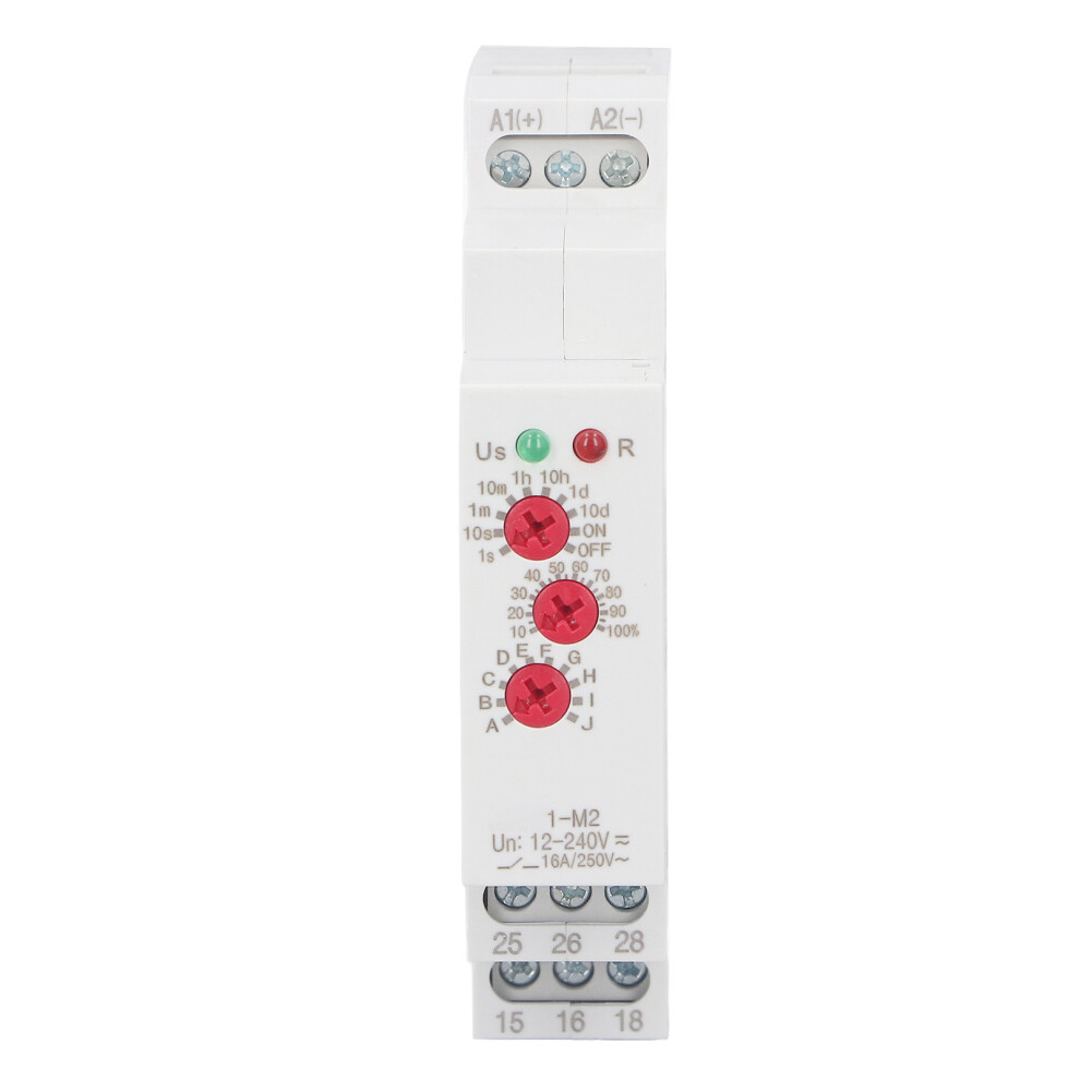 Multifunctional Delay Timer Switch Ac/Dc 12Â240V Din Rail Normally Open 8781376032193