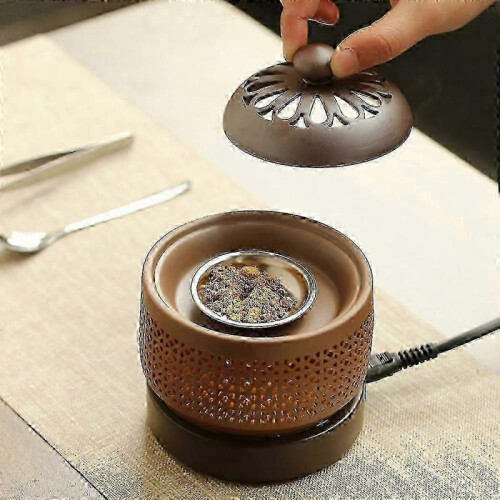 Electronic Aromatherapy Electric Incense Burner Essential Oil Night Light 220v Timing Temperature A
