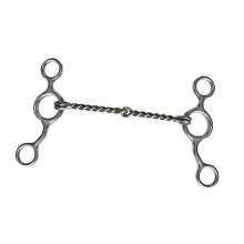Stainless Steel Horse Bit Snaffle Mouthpiece for Equestrian Training, Durable Metal, 5 In Size, Ideal for Outdoor Use