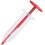 Manual Seed Planter with Precise Seed Placement, Ergonomic Handheld Seeder for Garden, Red 5
