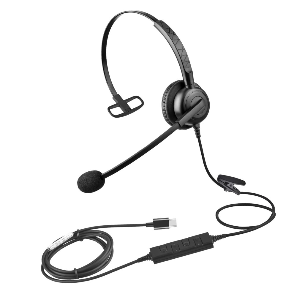 Usb Headset With Noise Cancelling Microphone And Memory Foam Earpads For Pc And Online Meetings 9347817594706