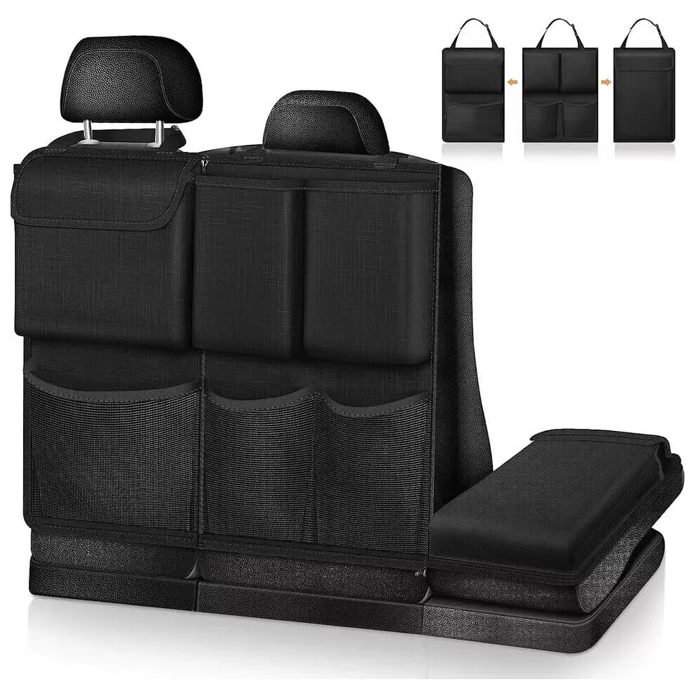 Heavy Duty Waterproof Car Trunk Organizer With Foldable Backseat Storage Bag For Suvs And Vans 9382693359384