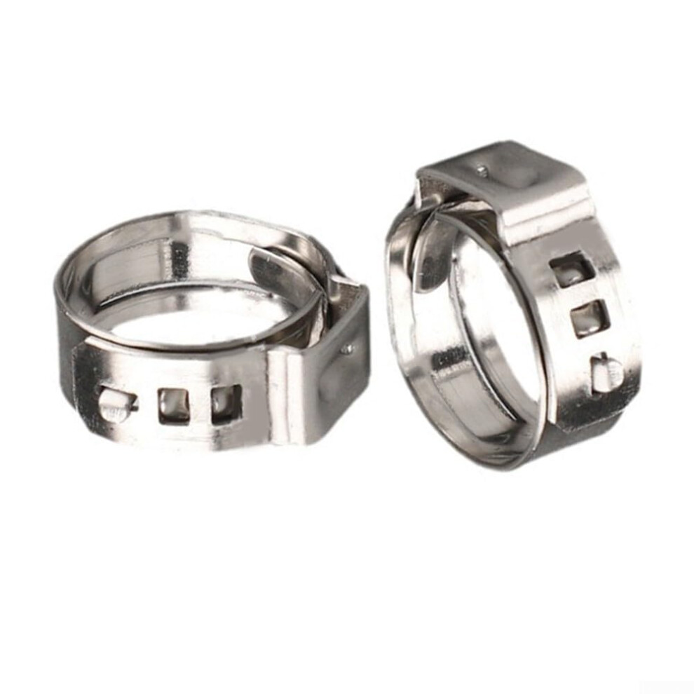 25Pcs 9Mm 304 Stainless Steel Ear Hose Clamps Assortment Set For Secure Leakproof Connection 9347817595086