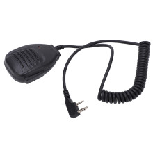 Micrófono LED para walkie-talkie de 2 pines, 1W, altavoz de 360 UV-5R