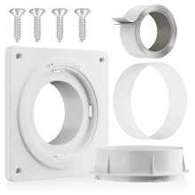 Dryer Vent Connector, Twist Lock Dryer Hose Vent Kit with Quick Connect & Disconnect, Wall Plate Fit