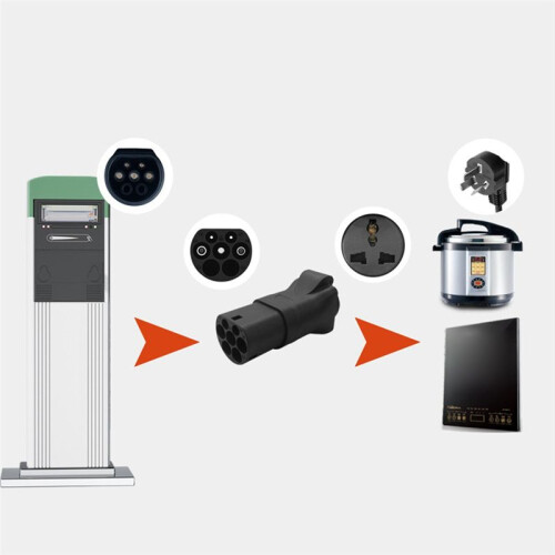 Auto TYPE2 Oplaadstapelconverterstekker EU-Oplaadstapelstopcontact 1