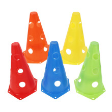 5Pcs Durable Plastic Football Training Cones with Stable Base for Agility Speed Skill Development Multi Color Stackable Markers