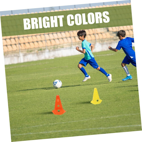5Pcs Durable Plastic Football Training Cones with Stable Base for Agility Speed Skill Development Multi Color Stackable Markers 1