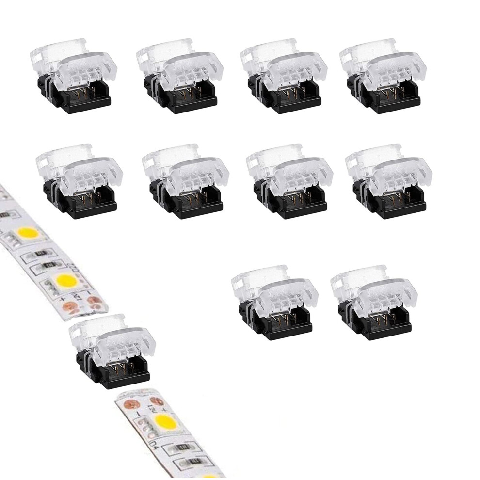 10Pcs 6 Pin Rgbww Led Strip Connectors 12Mm Rgb+Cct Easy Extension For Indoor Nonwaterproof Lights 9187378471456