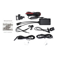 Motorfiets DVR Motorcamera GPS Rijrecorder voor en Achter Rijdende Videorecorder Zwarte Doos