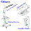 Remote Handset Controller for Lift Chairs, 6 Buttons, 17x5.5cm 5