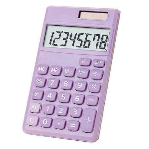 School Student Calculator Solar Powered Calculator Office Working Supply 1