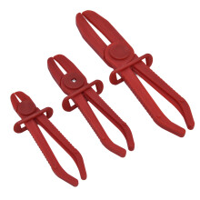 Factory-Grade Nylon Hose Pinch Pliers 3 Pack Fuel Line & Brake Clamp Tools