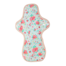 Reusable Sanitary Pads with Wings Light Yellow Breathable Cloth Washable Menstrual Pads for Women