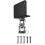 Heavy Bag Mount with 360-Degree Rotating Steel Chains Hook for Home Gym Setup, Ceiling-Mounted, Durable and Adjustable 1