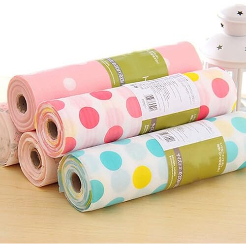 3 Meter Waterproof Polka Dots Paper Roll Shelf Drawer Liner (Pink Dot) 2