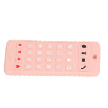 Infant Silicone Phone Teether - Potenzia le abilità sensoriali e orali Rosa
