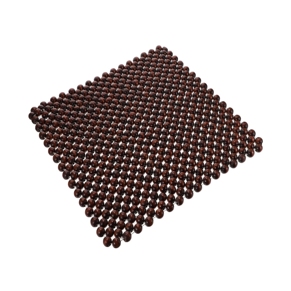 Car Seat Cushion With Cool Wood Bead Design, Breathable Summer Comfort And Lumbar Support 9382693361875