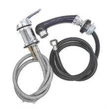 Hair Salon Shampoo Basin Sink Hot and Cold Water Pipe Handle Shower Hose Faucet Replacement Kit