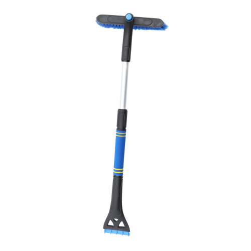 Adjustable Telescopic Car Snow Brush with Ice Scraper for Windshield and Windows Winter Use
